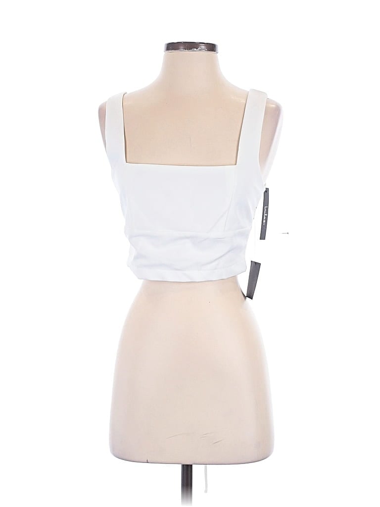 Pre-owned Lulus Sleeveless Top White Square Neckline Tops