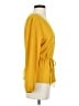 J.Crew 100% Polyester Yellow 3/4 Sleeve Blouse Size 8 - photo 4