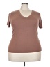 On 34th Brown Short Sleeve Turtleneck Size 2X - photo 1