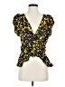 A.L.C. 100% Polyester Yellow Sleeveless Blouse Size 8 - photo 1