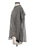 Max Studio 100% Polyester Polka Dots Gray Long Sleeve Blouse Size XS - photo 5