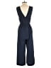 Nine West 100% Polyester Solid Blue Jumpsuit Size XS - photo 2