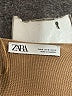Zara Solid Tan Casual Dress Size M - photo 4