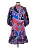 Jade 100% Polyester Print Blue Casual Dress Size XS - photo 1