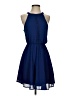 Blue Rain 100% Polyester Solid Blue Casual Dress Size XS - photo 1