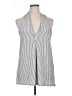 Max Studio Silver Sleeveless Blouse Size XL - photo 1