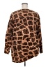Bechamel Animal Print Brown Pullover Sweater Size 2X - photo 2