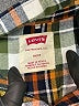 Levi's Plaid Yellow Long Sleeve Button-Down Shirt Size 10 - 12 - photo 3
