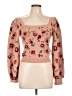Willow & Wind Floral Pink Pullover Sweater Size L - photo 1