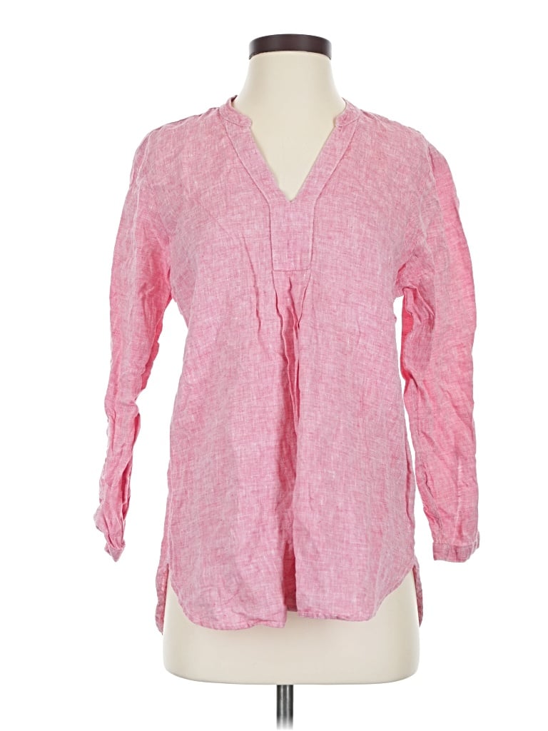 Pre-owned L.l.bean 3/4 Sleeve T-shirt In Pink