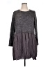 LOGO by Lori Goldstein Gray Long Sleeve Blouse Size L - photo 1