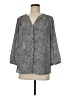 NYDJ 100% Polyester Gray 3/4 Sleeve Blouse Size M - photo 1