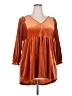 Umgee Orange 3/4 Sleeve Blouse Size XXL - photo 1
