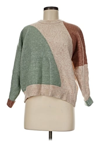 Madewell Cedarbrook Pullover Sweater in Colorblock (view 1)