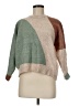 Madewell Color Block Green Pullover Sweater Size M - photo 1