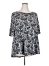 Chico's Gray Short Sleeve Blouse Size XXL (4) - photo 1