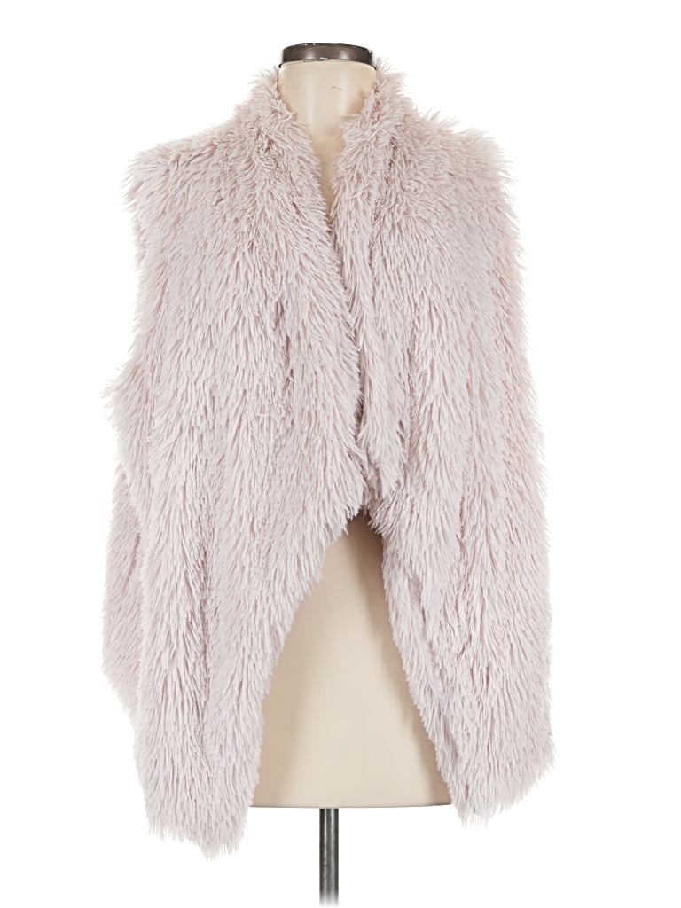 Pre-owned Cato Faux Fur Vest In Pink