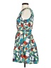 Unbranded 100% Polyester Print Blue Cocktail Dress Size XS - photo 5