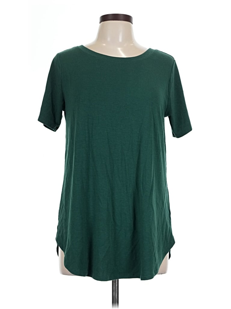 Pre-owned Zenana Short Sleeve T-shirt In Green