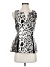 Julie Brown Silver Sleeveless Blouse Size 4 - photo 1