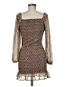 2Bella 100% Polyester Tweed Brown Cocktail Dress Size M - photo 2
