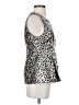 Julie Brown Silver Sleeveless Blouse Size 4 - photo 4