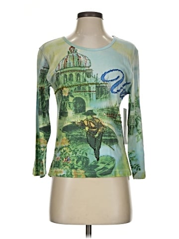 Jane Ashley 3/4 Sleeve T-Shirt (view 1)