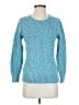 L.L.Bean 100% Cotton Tweed Teal Pullover Sweater Size XS (petite) - photo 1