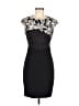 Ted Baker London 100% Polyester Graphic Black Cocktail Dress Size 2 (0) - photo 1