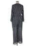 MICHAEL Michael Kors 100% Polyester Stripes Black Jumpsuit Size 16 - photo 2