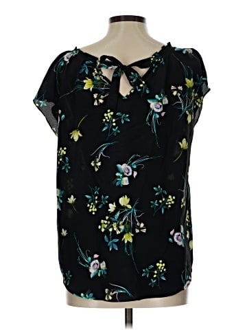 LC Lauren Conrad Short Sleeve Blouse (view 2)