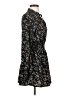 Justify 100% Polyester Floral Black Casual Dress Size S - photo 4