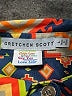 Gretchen Scott Designs Argyle Blue 3/4 Sleeve Blouse Size L - photo 7