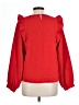 Hailey & Co. 100% Polyester Red Long Sleeve Blouse Size L - photo 2