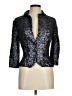 IISLI 100% Cotton Metallic Black Blazer Size 6 - photo 1