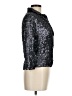 IISLI 100% Cotton Metallic Black Blazer Size 6 - photo 4