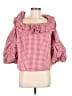 Petersyn Red 3/4 Sleeve Blouse Size M - photo 1