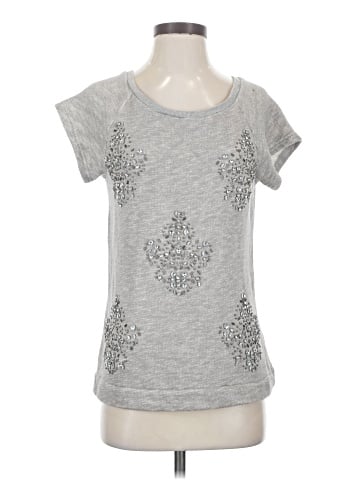 Red Saks Fifth Avenue Short Sleeve Top (view 1)