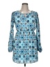 Red Camel 100% Polyester Paisley Blue Casual Dress Size XL - photo 1