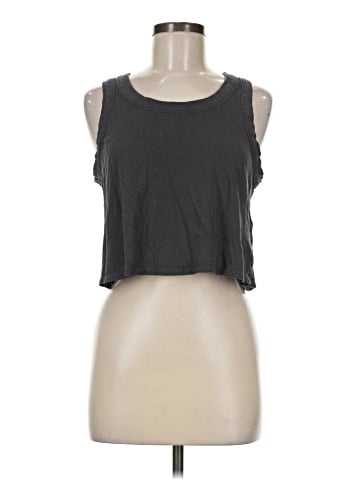 Madewell Softfade Cotton Boxy-Crop Tank (view 1)