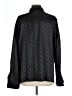 Le Lis 100% Spandex Polka Dots Black Long Sleeve Blouse Size L - photo 2