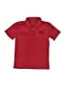 Under Armour 100% Polyester Red Short Sleeve Polo Size 7 - photo 1