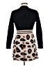 Shein 100% Polyester Animal Print Black Casual Dress Size 6 - photo 2