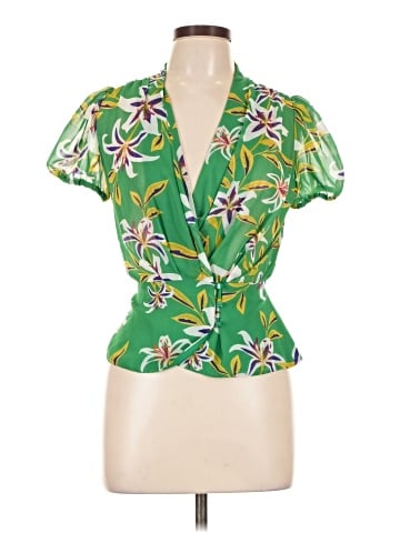 Eva Mendes by New York & Company Short Sleeve Blouse (view 1)