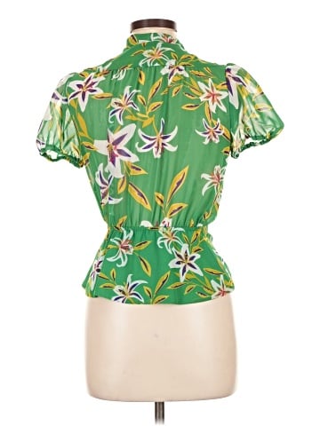 Eva Mendes by New York & Company Short Sleeve Blouse (view 2)