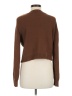 Embossed Brown Pullover Sweater Size M - photo 2