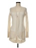 Max Studio 100% Cashmere Solid Ivory Cashmere Cardigan Size M - photo 1