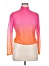 Bar III 100% Polyester Color Block Orange Long Sleeve Blouse Size XL - photo 1