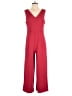 Calvin Klein 100% Polyester Solid Red Jumpsuit Size 10 - photo 1