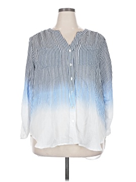 Indigo Rose 3/4 Sleeve Blouse